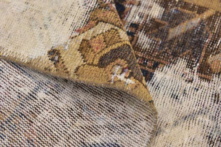 5' 10 x 9' 10 Hand Knotted Ultra Vintage Persian Wool Rug