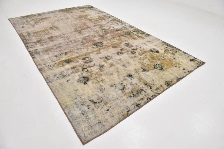 Detail image of 6' 8 x 11' Hand Knotted Ultra Vintage Persian Wool Rug