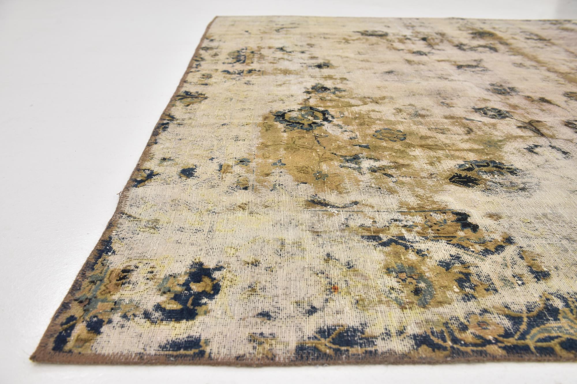 6' 8 x 11' Hand Knotted Ultra Vintage Persian Wool Rug