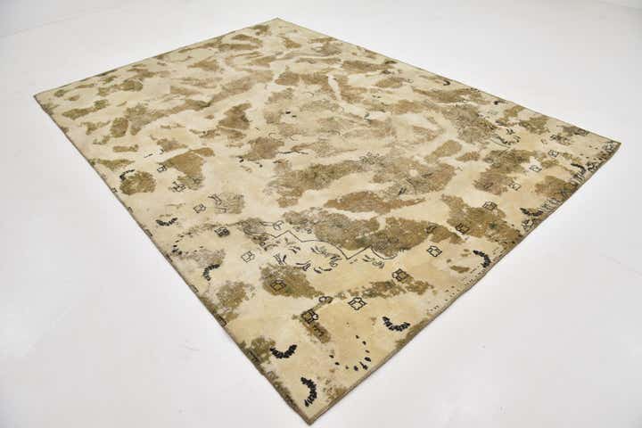 7' 4 x 10' 3 Hand Knotted Ultra Vintage Persian Wool Rug