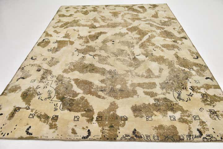 7' 4 x 10' 3 Hand Knotted Ultra Vintage Persian Wool Rug