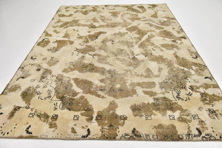 Detail image of 7' 4 x 10' 3 Hand Knotted Ultra Vintage Persian Wool Rug