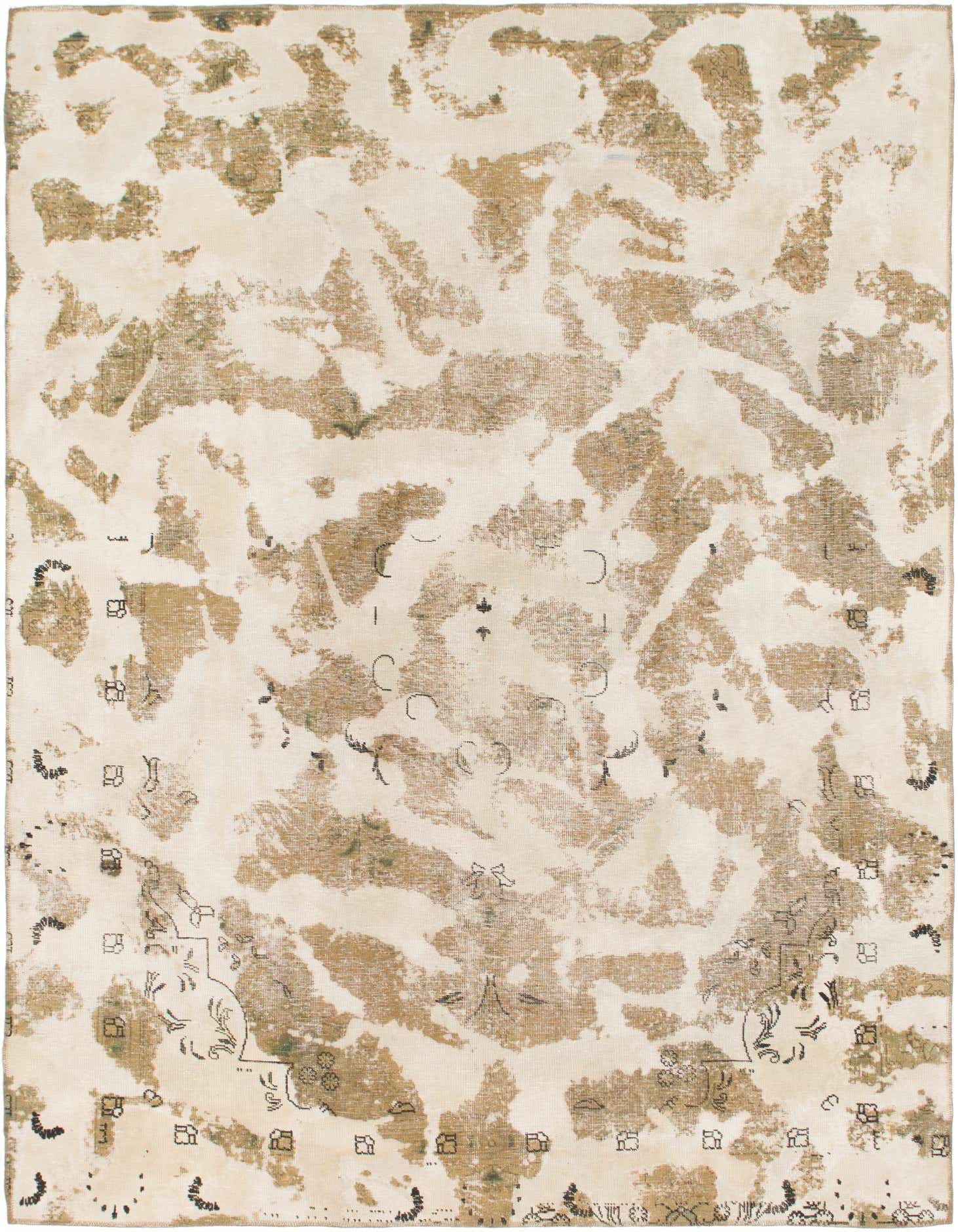 Primary image 7' 4 x 10' 3  Hand Knotted Ultra Vintage Persian Wool Rug