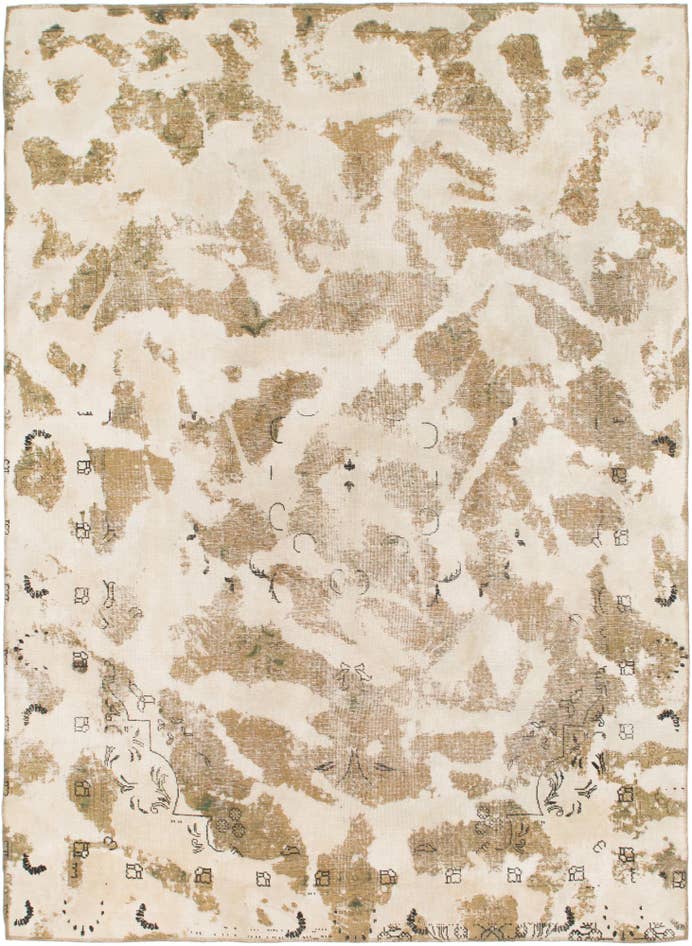 Detail image of 7' 4 x 10' 3 Hand Knotted Ultra Vintage Persian Wool Rug
