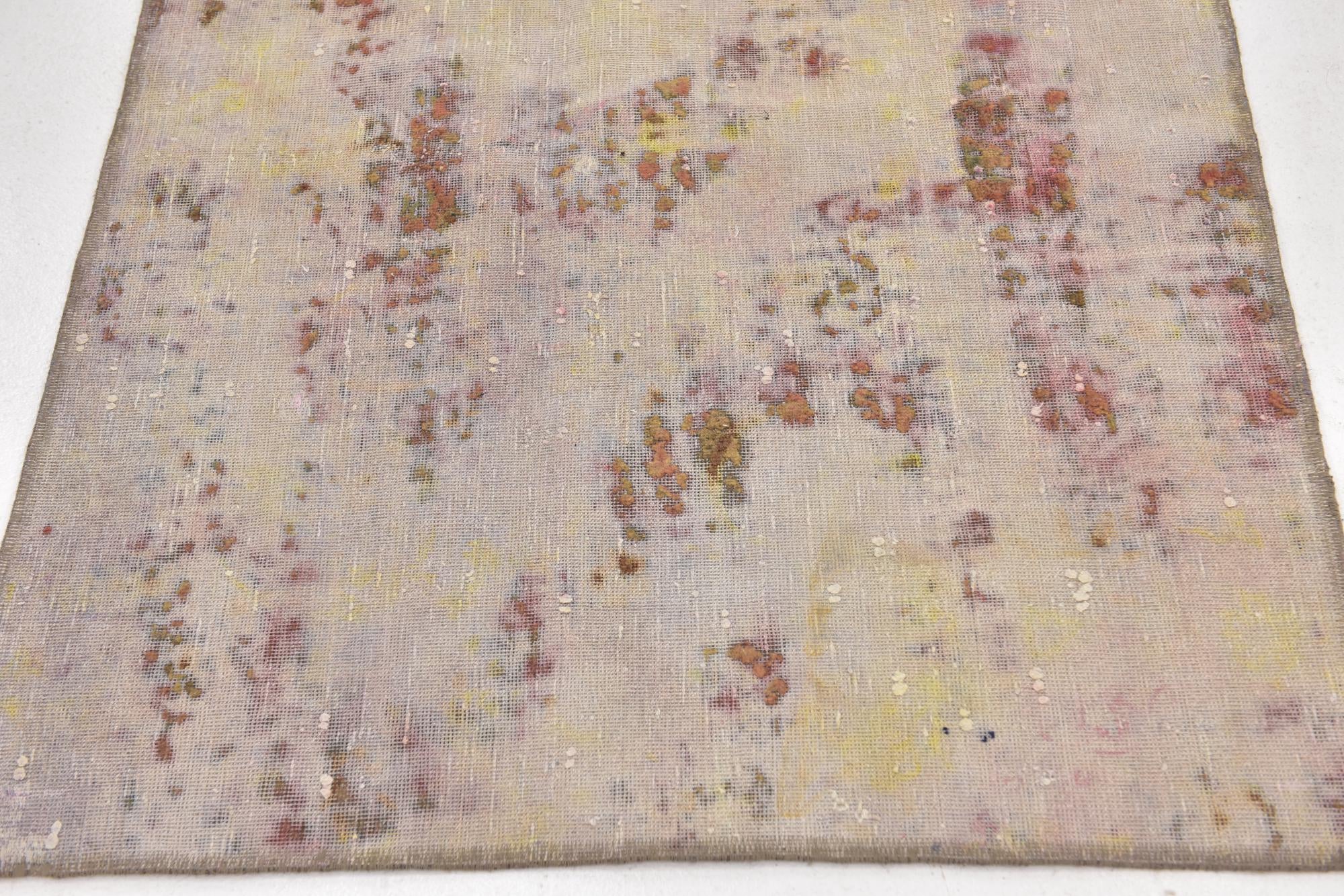 3' 5 x 5' 5 Hand Knotted Ultra Vintage Persian Wool Rug