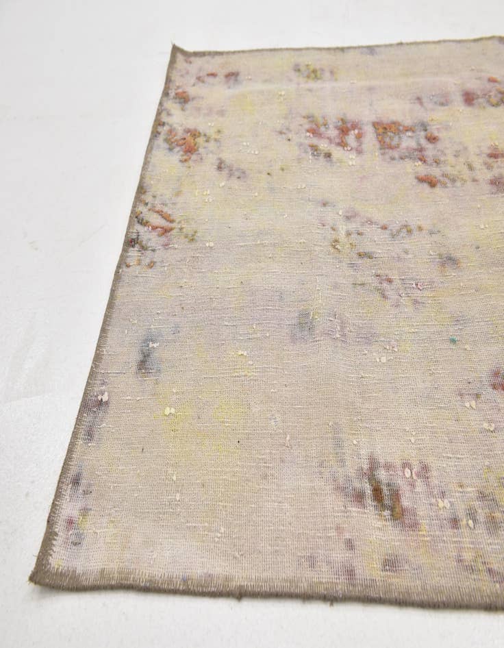 Detail image of 3' 5 x 5' 5  Hand Knotted Ultra Vintage Persian Wool Rug