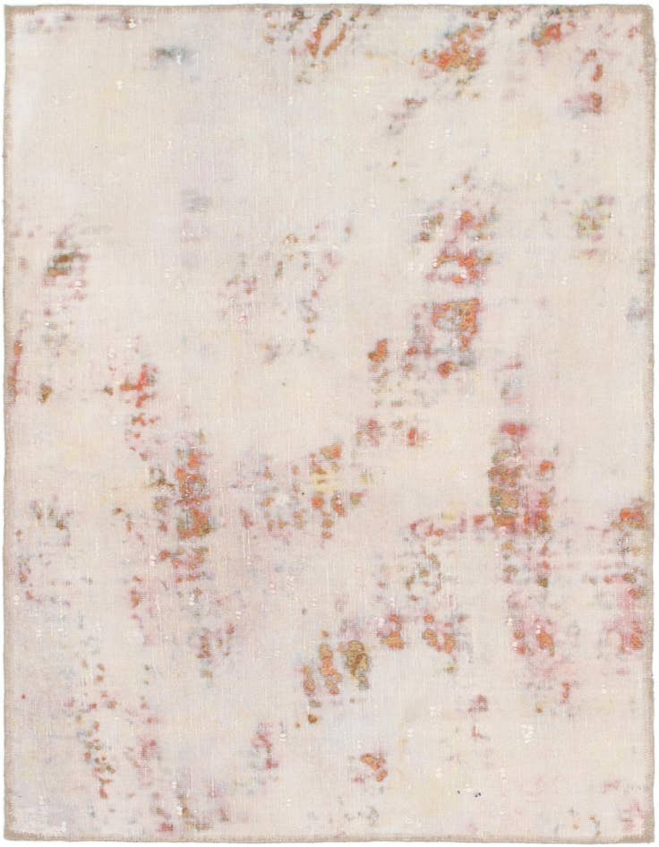 Detail image of 3' 5 x 5' 5 Hand Knotted Ultra Vintage Persian Wool Rug
