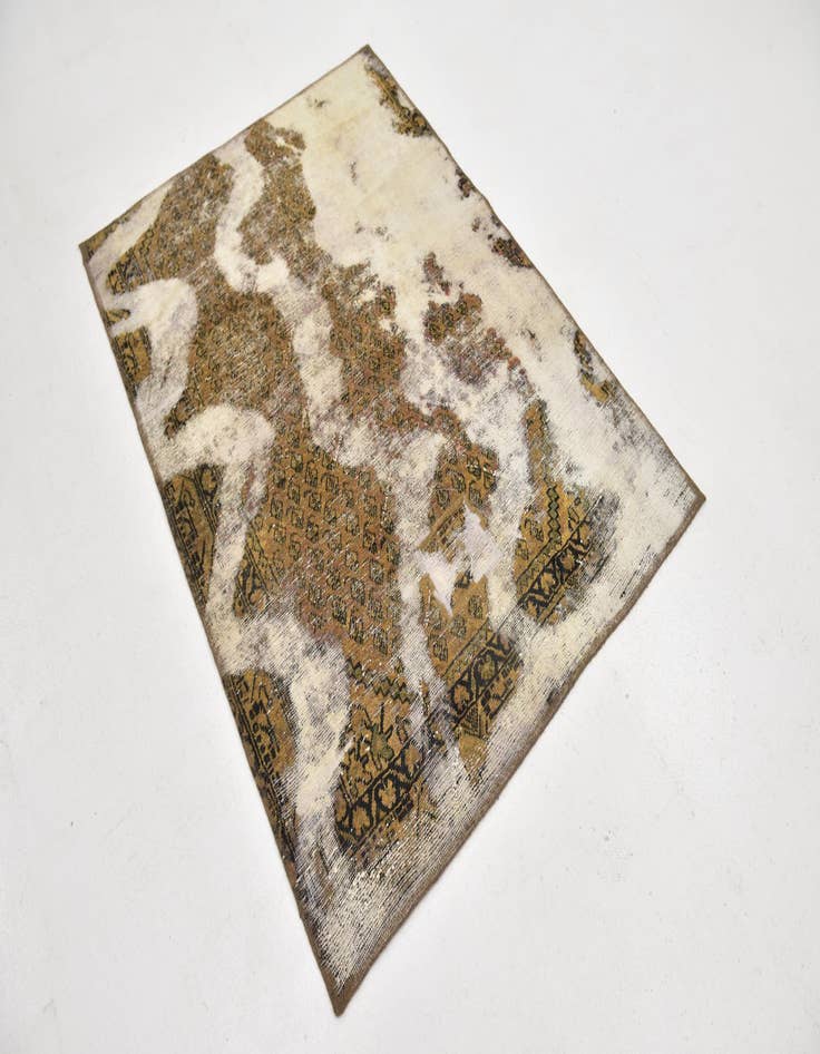 Detail image of 4' x 5' 5  Hand Knotted Ultra Vintage Persian Wool Rug