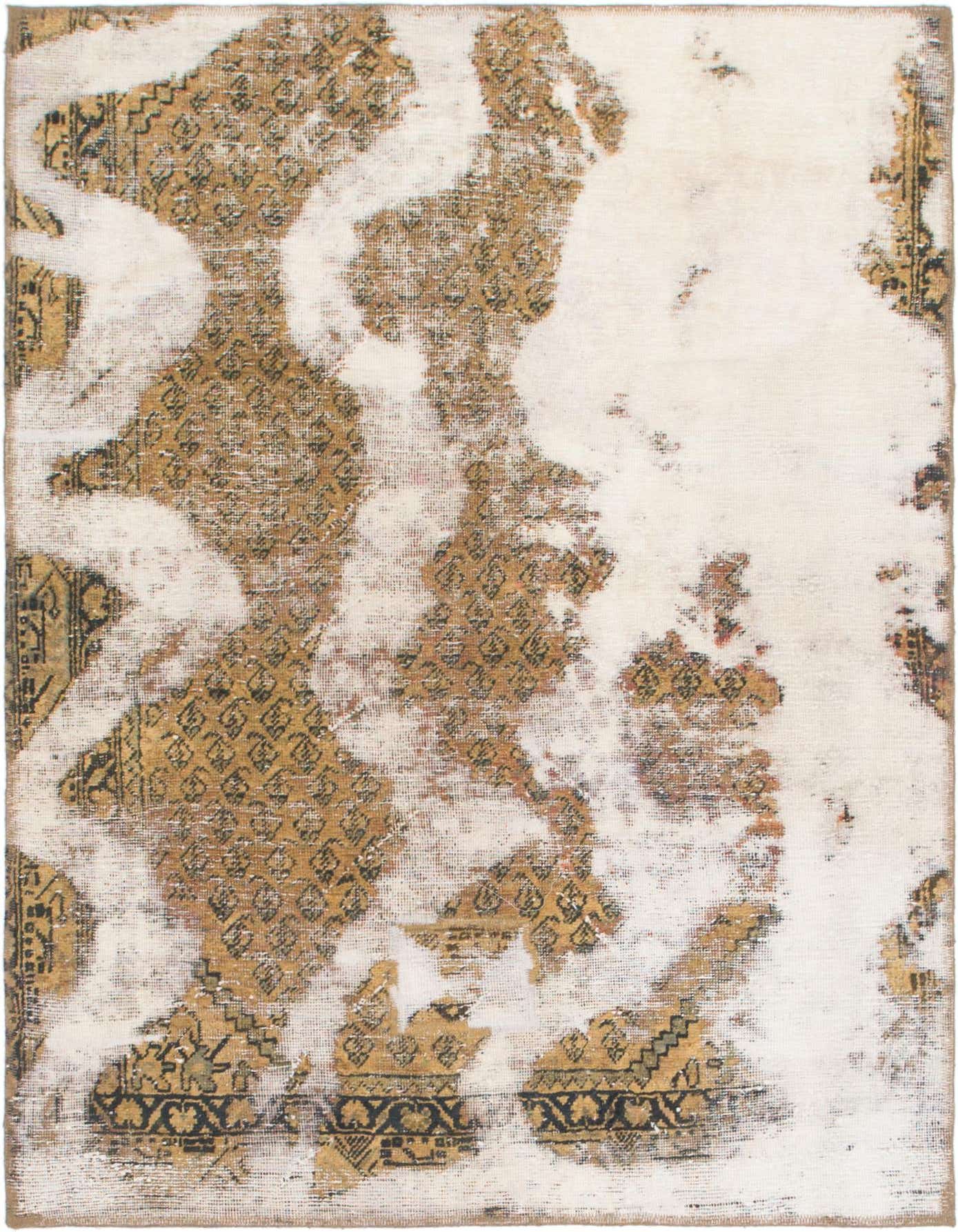 Primary image 4' x 5' 5  Hand Knotted Ultra Vintage Persian Wool Rug