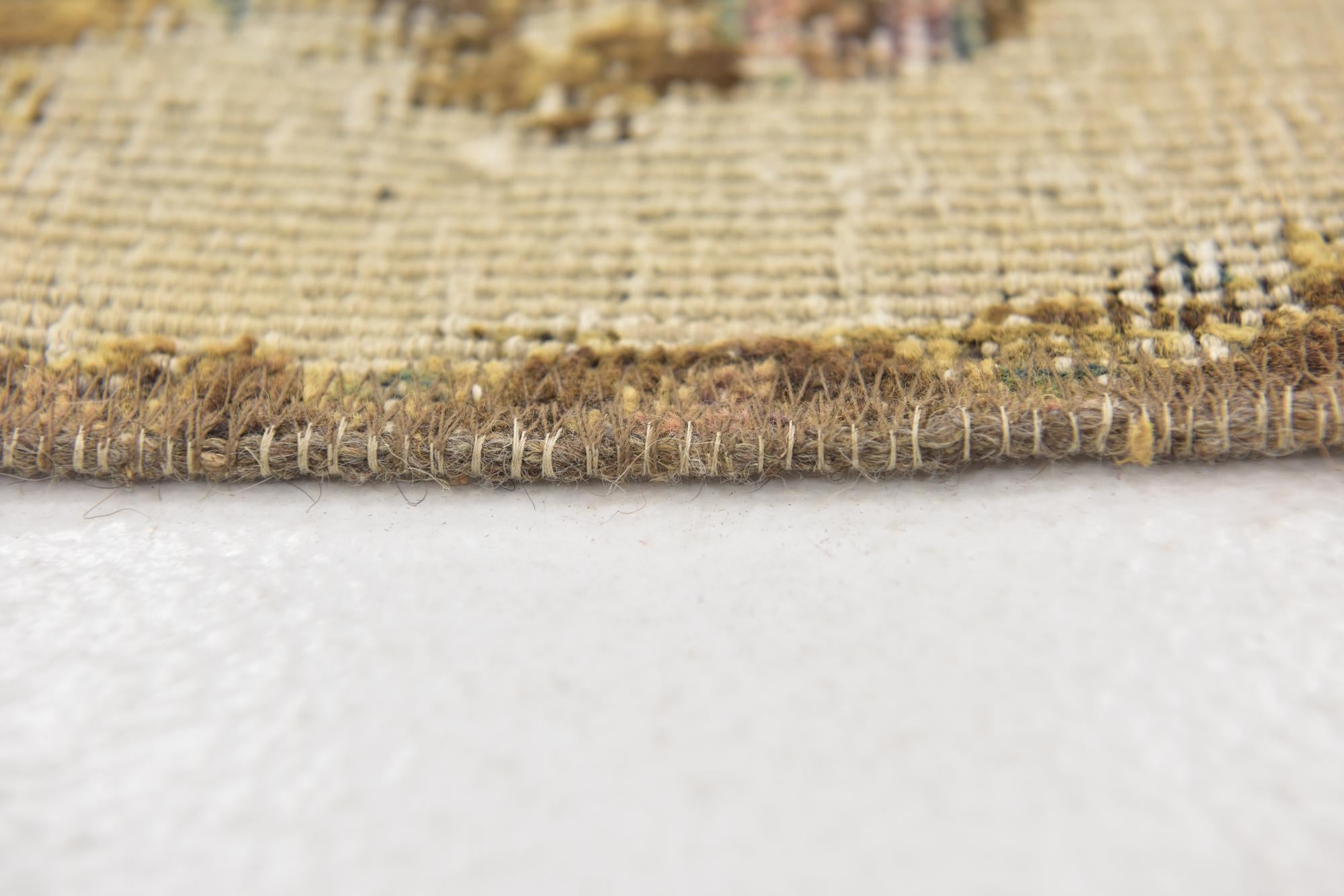 4' 7 x 6' 4 Hand Knotted Ultra Vintage Persian Wool Rug