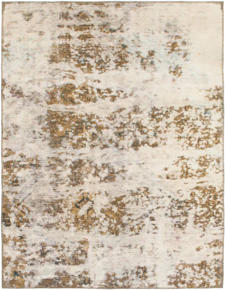 Detail image of 4' 4 x 6' 8 Hand Knotted Ultra Vintage Persian Wool Rug
