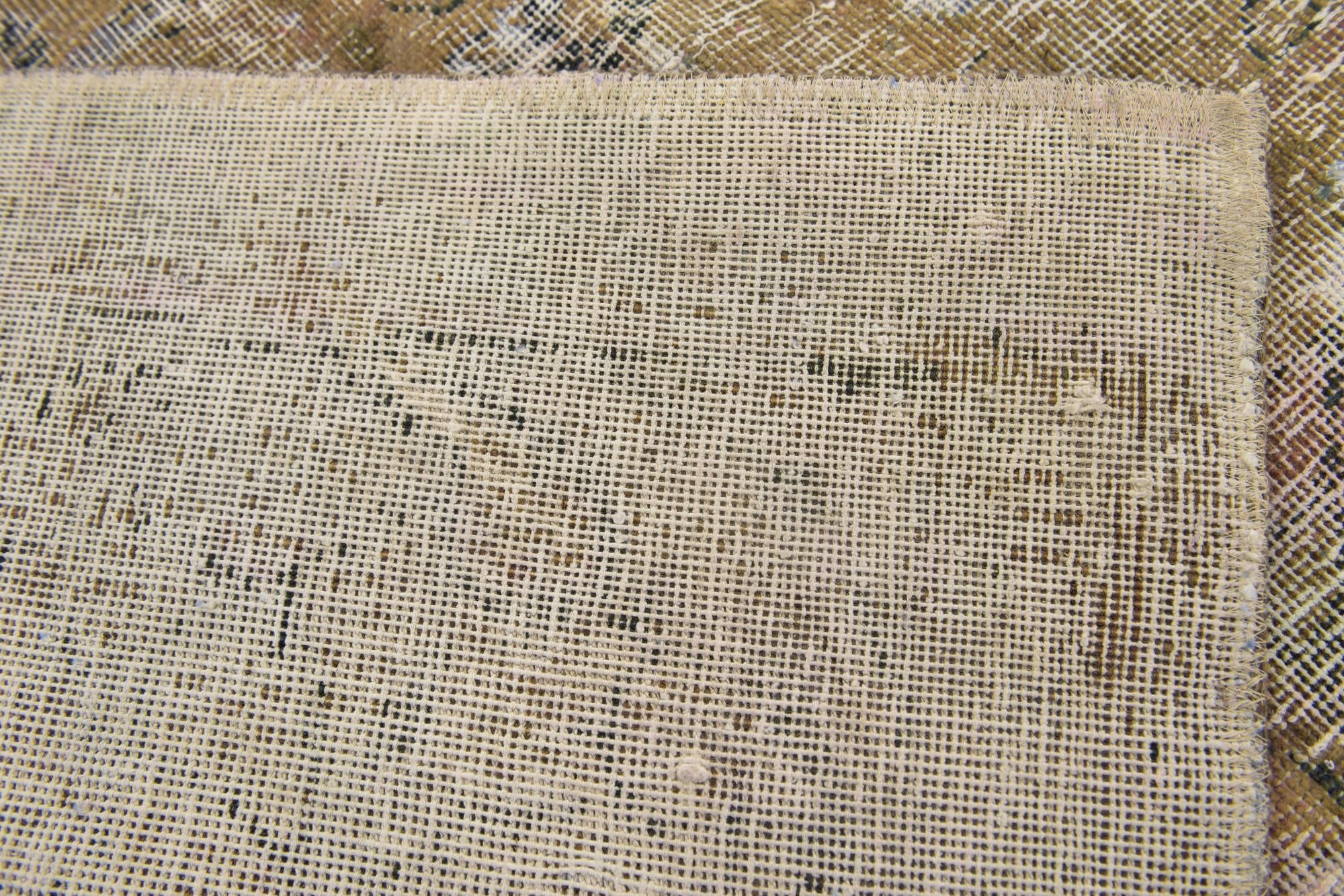 3' 5 x 4' 5 Hand Knotted Ultra Vintage Persian Wool Rug