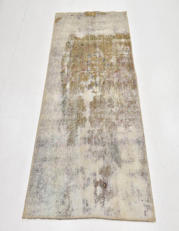 Detail image of 3' 5 x 4' 5  Hand Knotted Ultra Vintage Persian Wool Rug