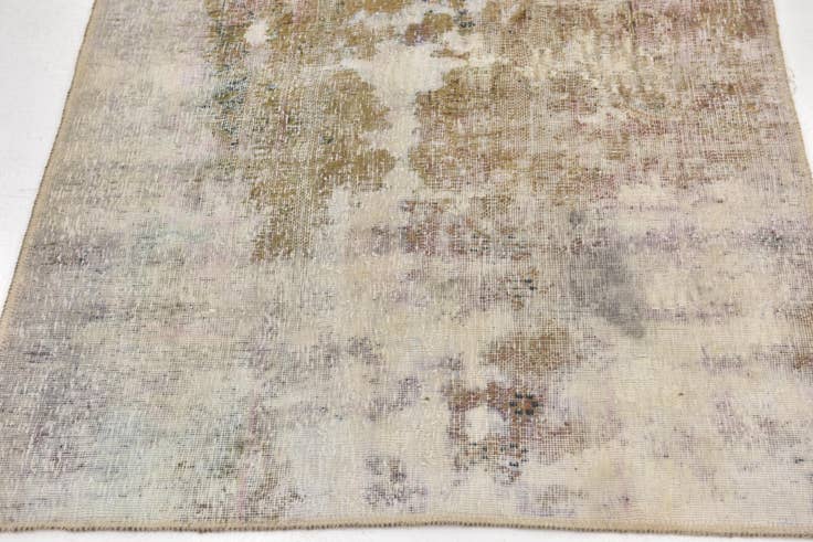 Detail image of 3' 5 x 4' 5 Hand Knotted Ultra Vintage Persian Wool Rug