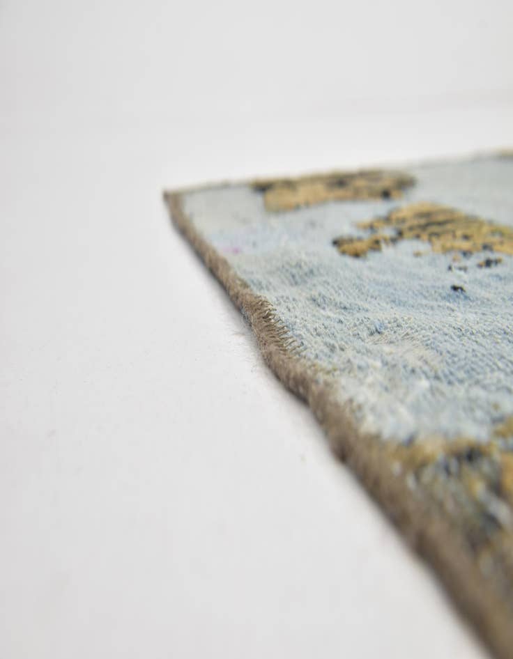 Detail image of 6' 4 x 9' 5  Hand Knotted Ultra Vintage Persian Wool Rug