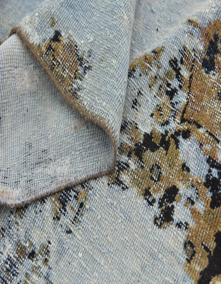 Detail image of 6' 4 x 9' 5  Hand Knotted Ultra Vintage Persian Wool Rug