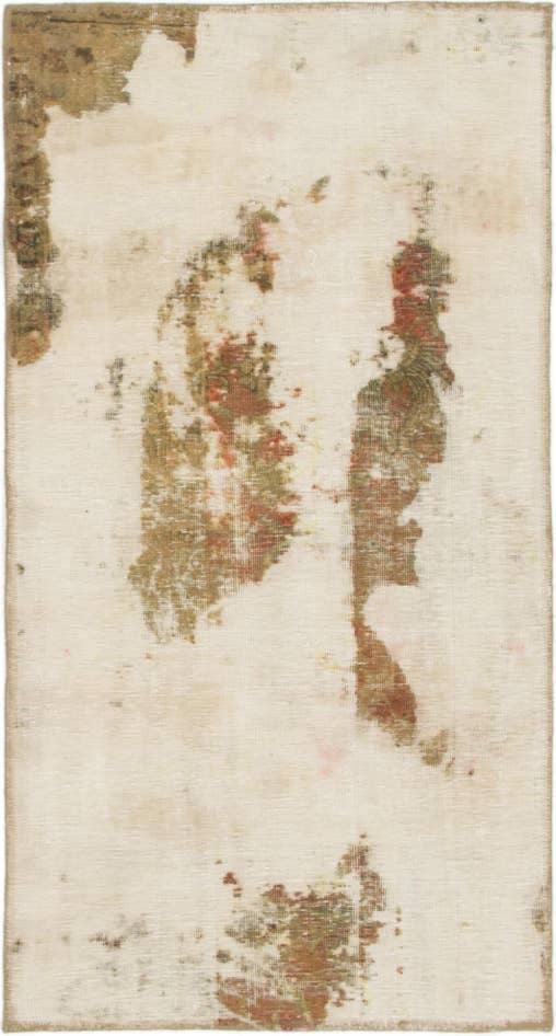 Detail image of 2' 8 x 5' Hand Knotted Ultra Vintage Persian Wool Rug