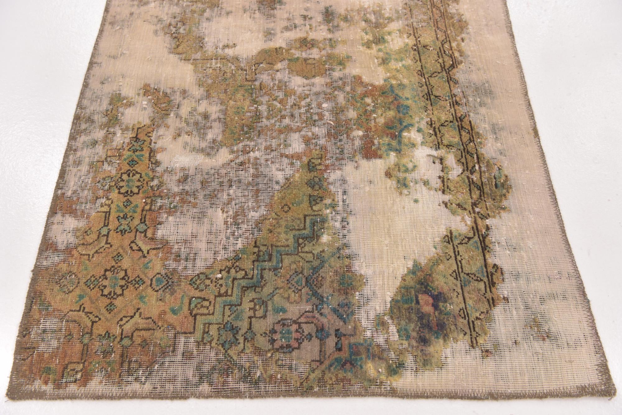 3' x 4' 8 Hand Knotted Ultra Vintage Persian Wool Rug