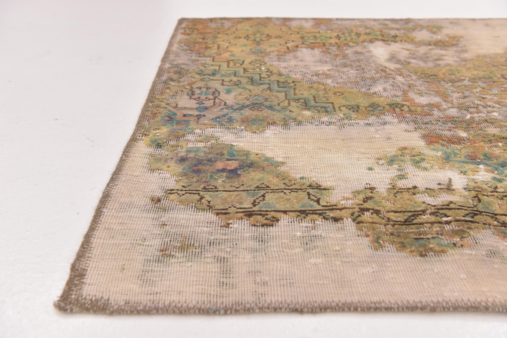 3' x 4' 8 Hand Knotted Ultra Vintage Persian Wool Rug