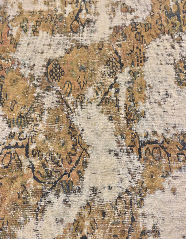 Detail image of 4' x 5' 6  Hand Knotted Ultra Vintage Persian Wool Rug