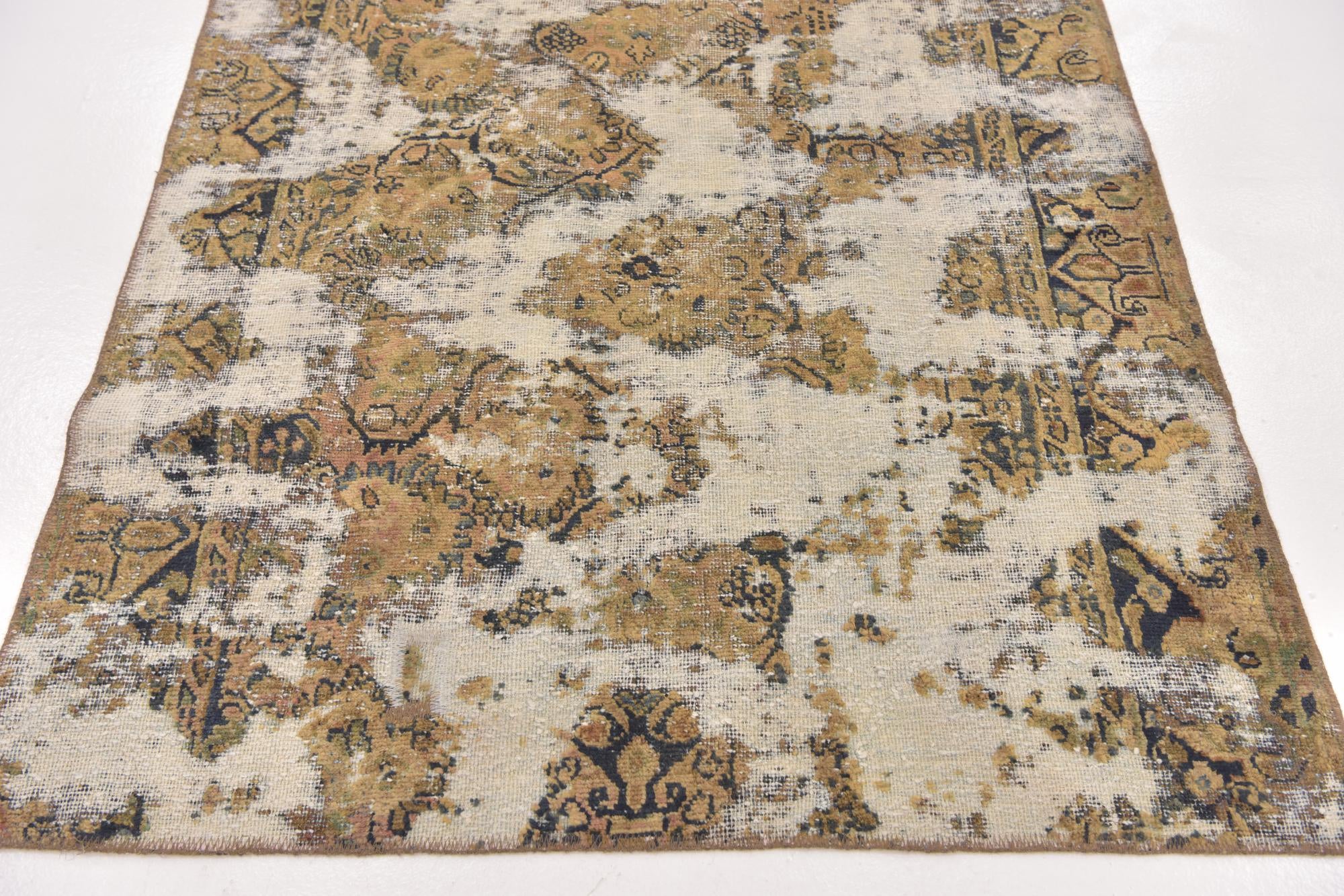 4' x 5' 6 Hand Knotted Ultra Vintage Persian Wool Rug