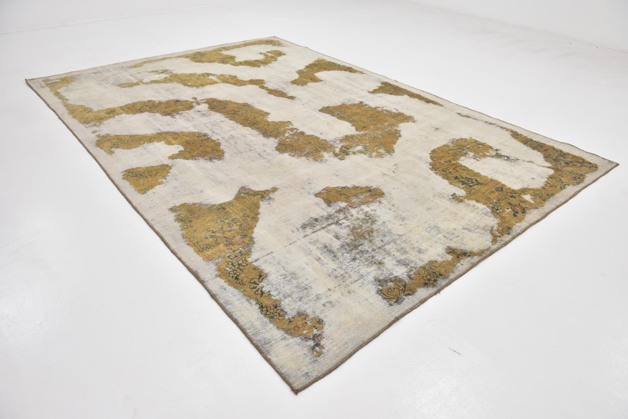 8' x 11' 8 Hand Knotted Ultra Vintage Persian Wool Rug