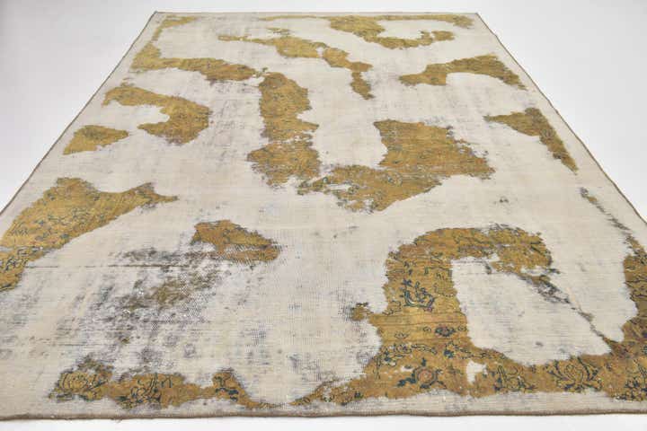 8' x 11' 8 Hand Knotted Ultra Vintage Persian Wool Rug