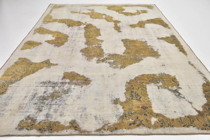 Detail image of 8' x 11' 8 Hand Knotted Ultra Vintage Persian Wool Rug