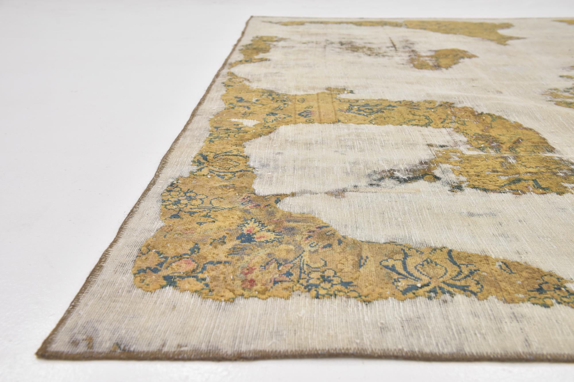 8' x 11' 8 Hand Knotted Ultra Vintage Persian Wool Rug