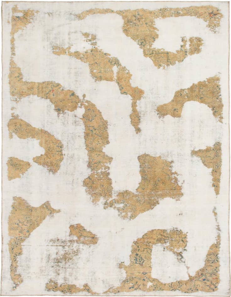 Detail image of 8' x 11' 8 Hand Knotted Ultra Vintage Persian Wool Rug