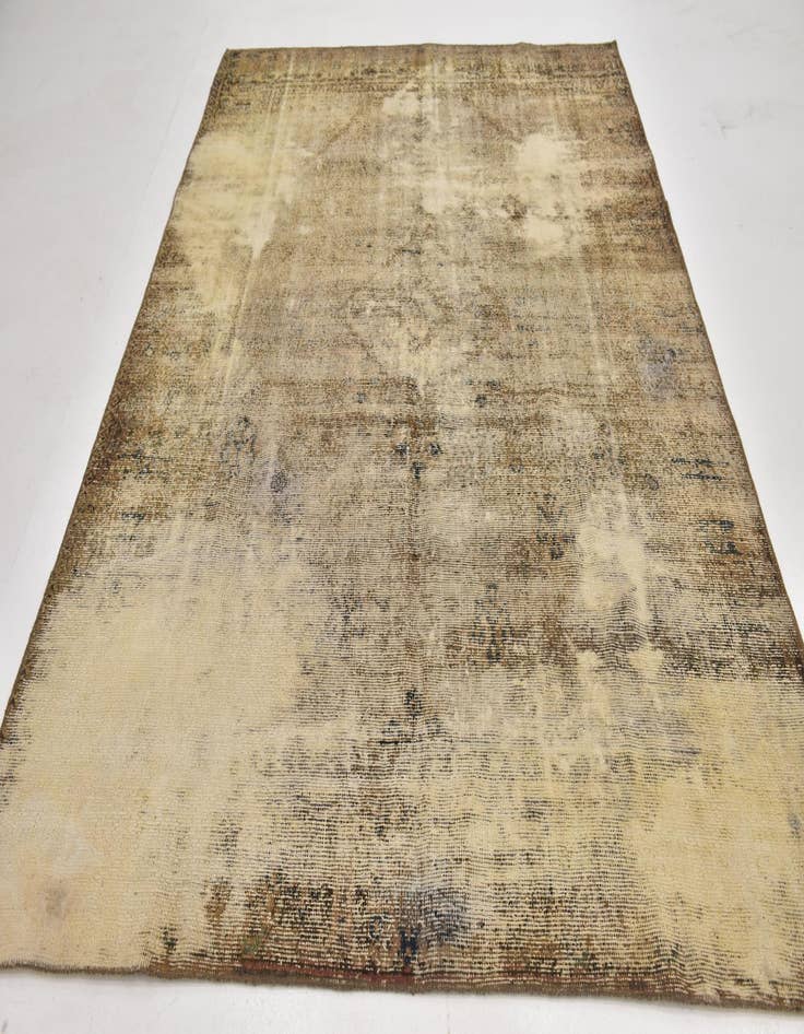 Detail image of 6' 8 x 9' 6  Hand Knotted Ultra Vintage Persian Wool Rug