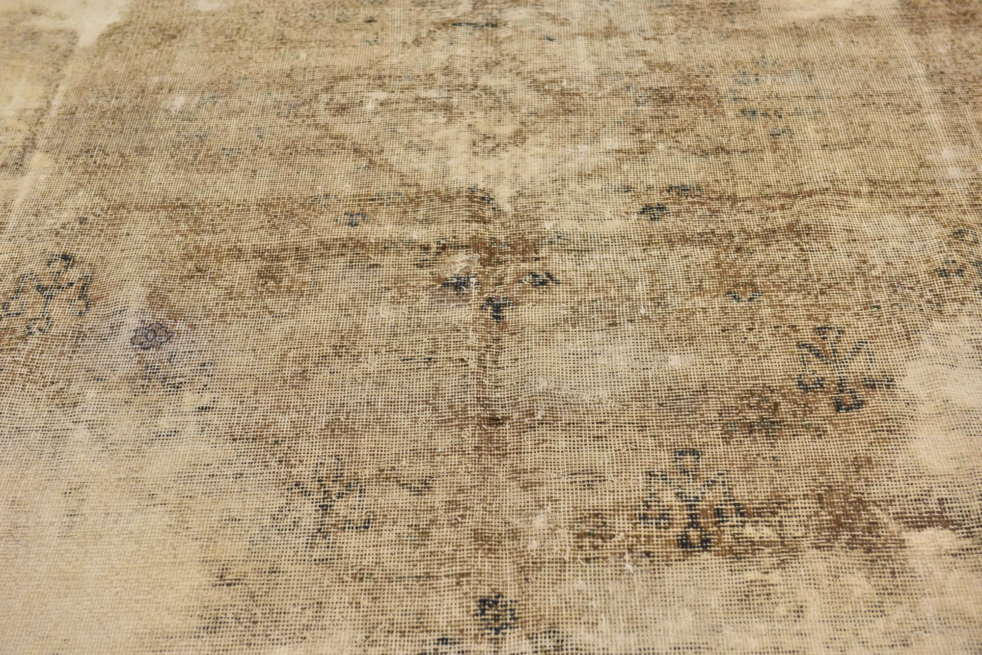 6' 8 x 9' 6 Hand Knotted Ultra Vintage Persian Wool Rug