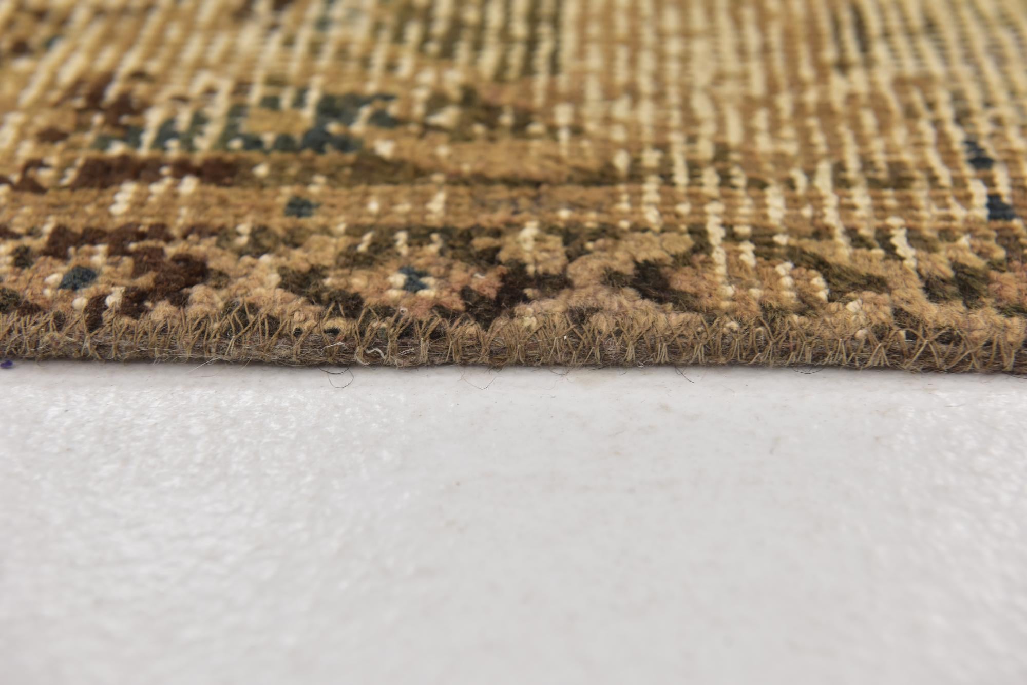 6' 8 x 9' 6 Hand Knotted Ultra Vintage Persian Wool Rug
