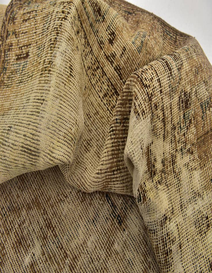 Detail image of 6' 8 x 9' 6  Hand Knotted Ultra Vintage Persian Wool Rug