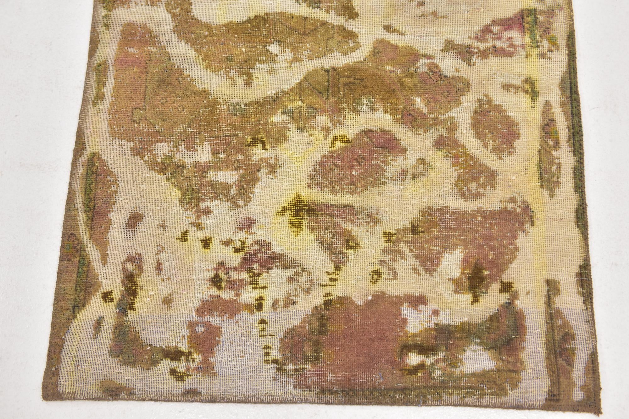 2' 10 x 4' 3 Hand Knotted Ultra Vintage Persian Wool Rug