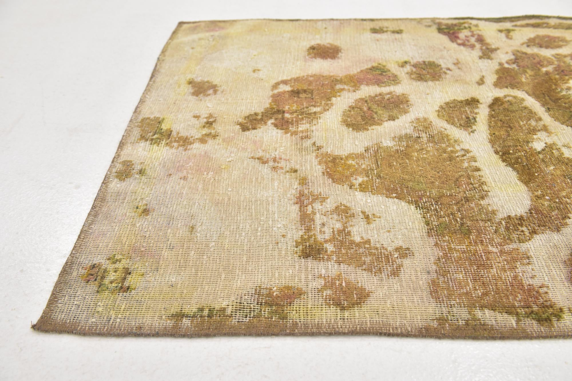 2' 10 x 4' 3 Hand Knotted Ultra Vintage Persian Wool Rug