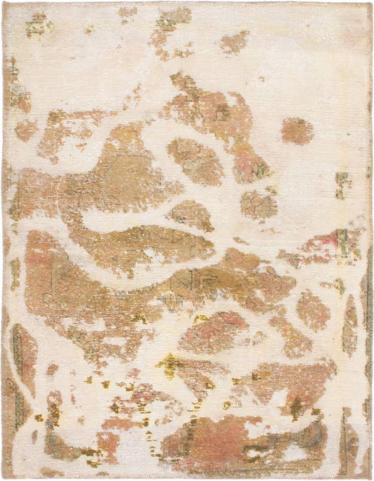 Detail image of 2' 10 x 4' 3 Hand Knotted Ultra Vintage Persian Wool Rug