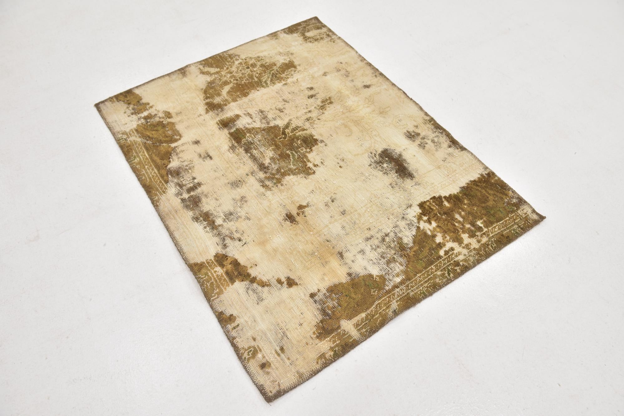 90cm x 125cm anudado a mano Ultra Vintage Alfombra Persa Lana