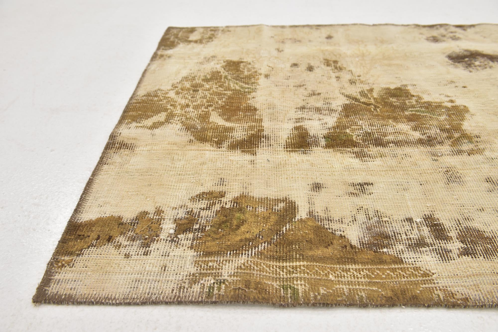 90cm x 125cm anudado a mano Ultra Vintage Alfombra Persa Lana