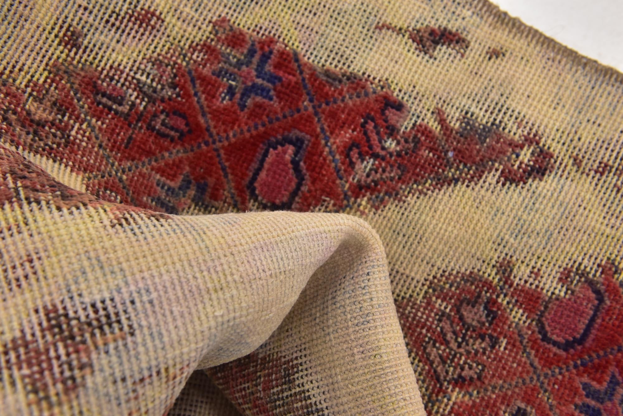 3' x 4' 6 Hand Knotted Ultra Vintage Persian Wool Rug