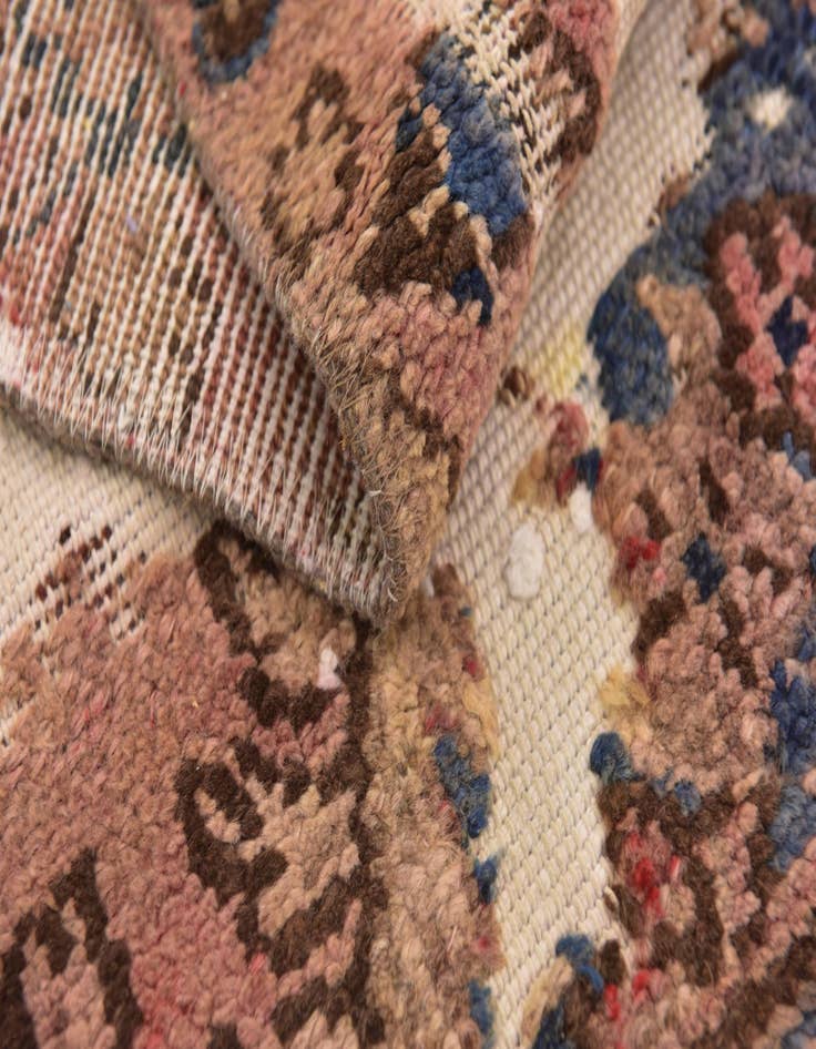 Detail image of 2' 8 x 4' 9  Hand Knotted Ultra Vintage Persian Wool Rug