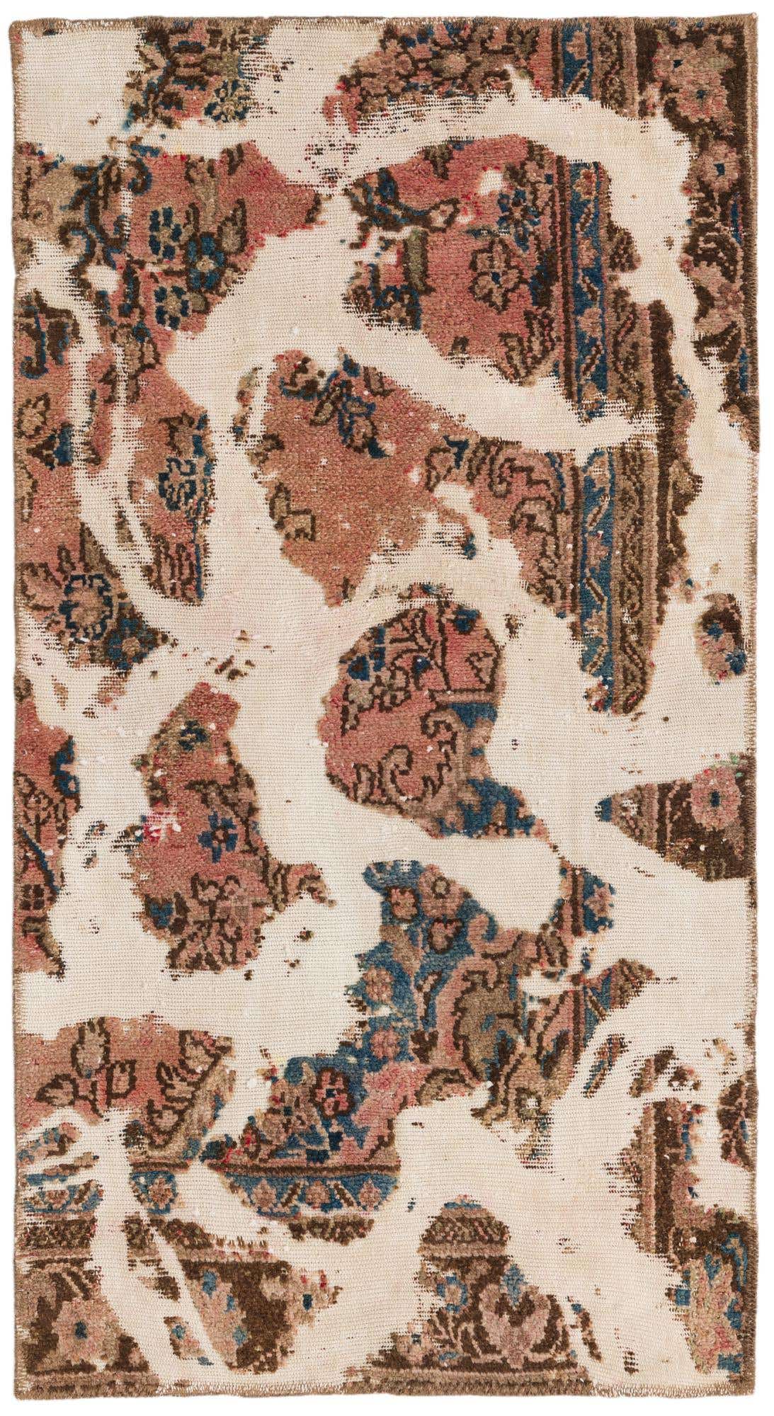 2' 8 x 4' 9 Hand Knotted Ultra Vintage Persian Wool Rug