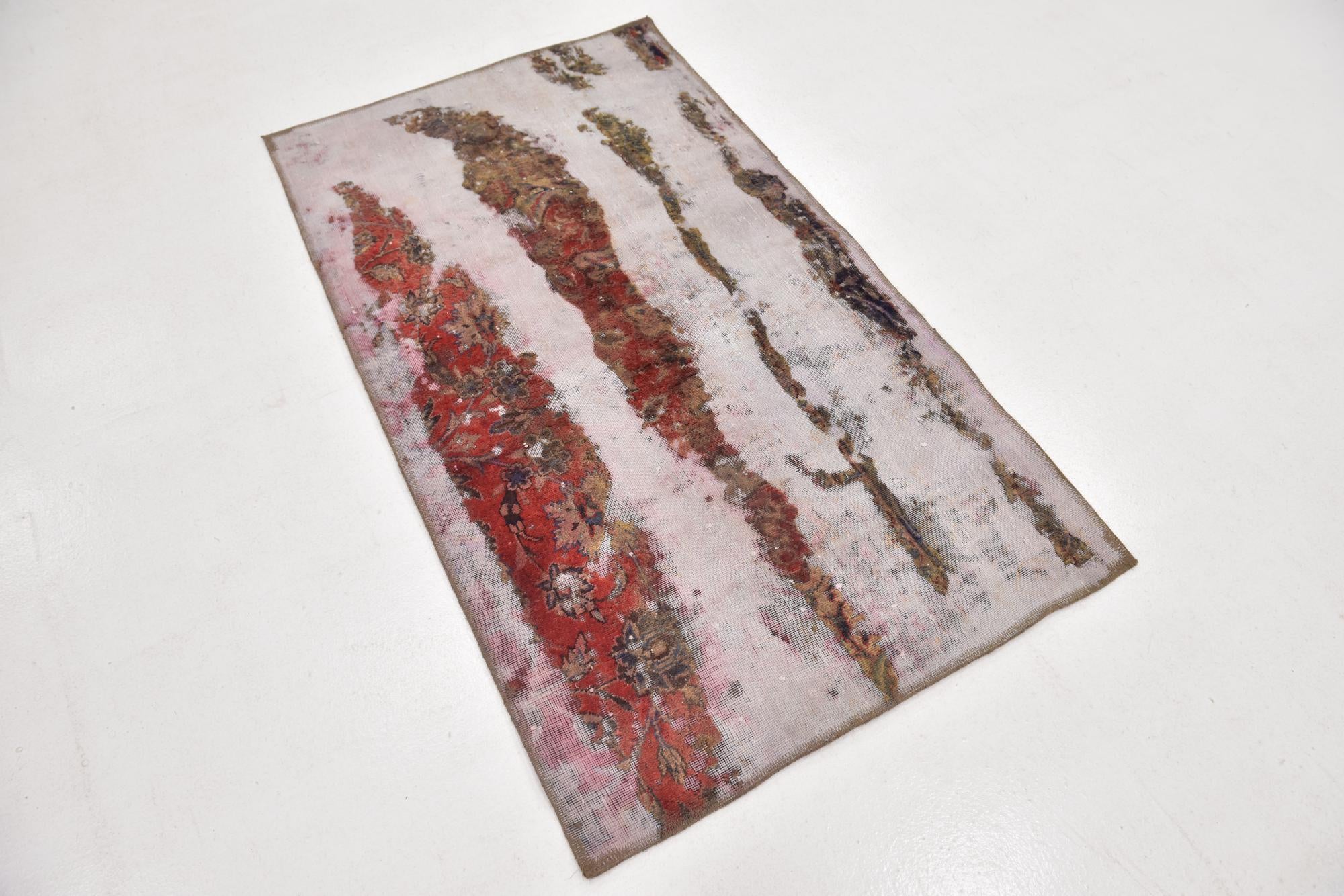 3' x 5' 4 Hand Knotted Ultra Vintage Persian Wool Rug