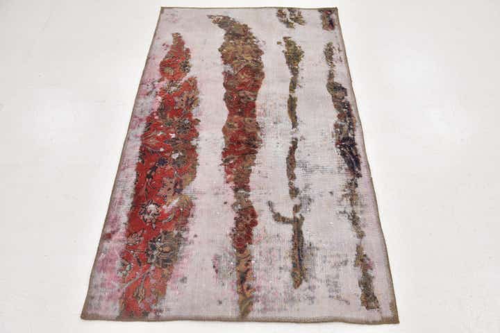 3' x 5' 4 Hand Knotted Ultra Vintage Persian Wool Rug
