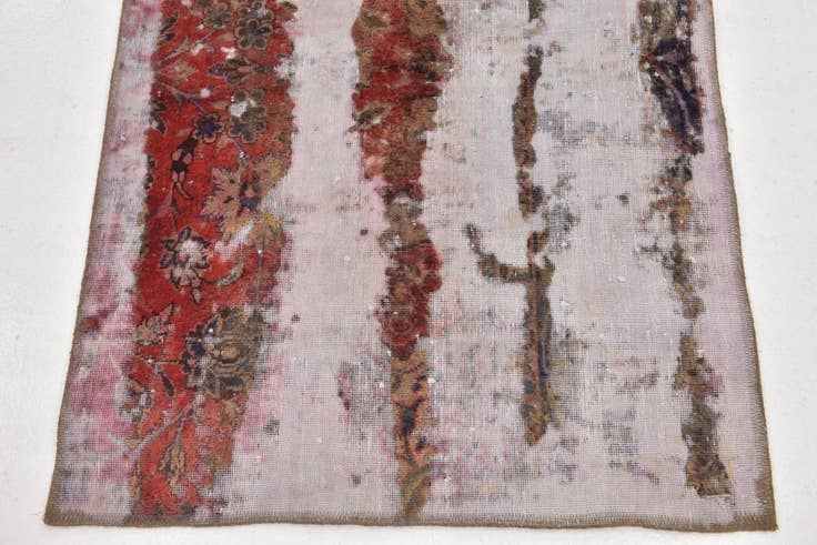 Detail image of 3' x 5' 4 Hand Knotted Ultra Vintage Persian Wool Rug