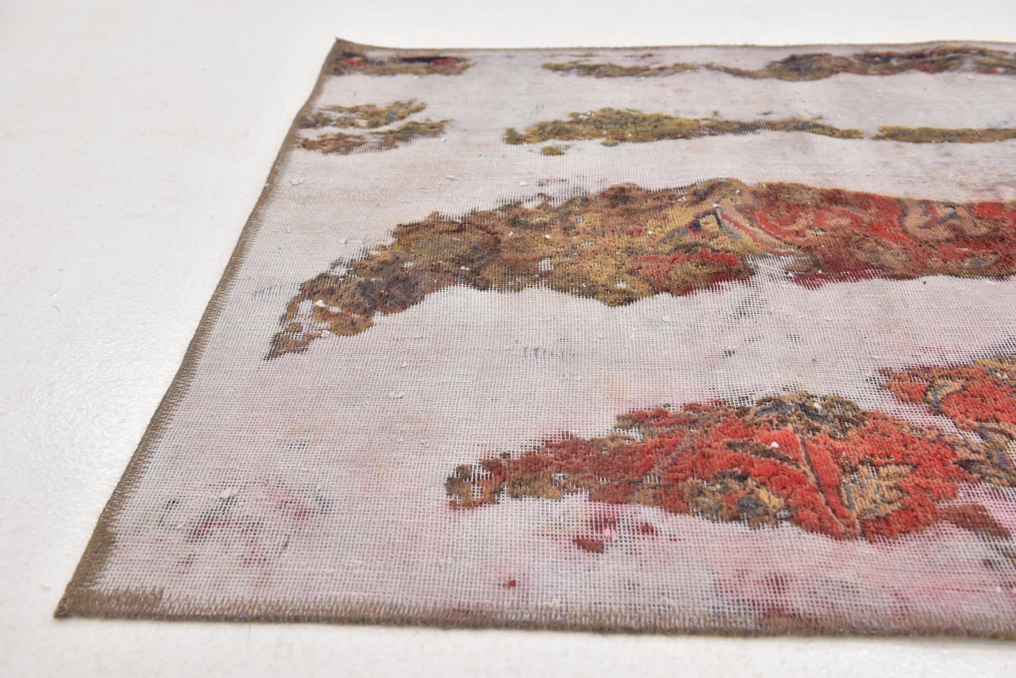 3' x 5' 4 Hand Knotted Ultra Vintage Persian Wool Rug
