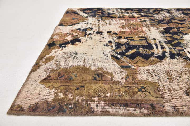 3' 9 x 6' Hand Knotted Ultra Vintage Persian Wool Rug