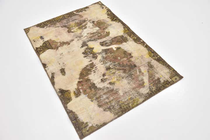 3' x 4' 4 Hand Knotted Ultra Vintage Persian Wool Rug