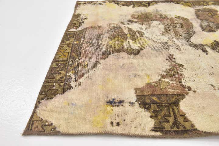 3' x 4' 4 Hand Knotted Ultra Vintage Persian Wool Rug