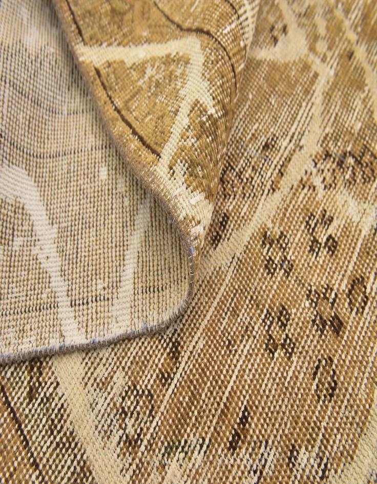 Detail image of 4' 6 x 6' 2  Hand Knotted Ultra Vintage Persian Wool Rug